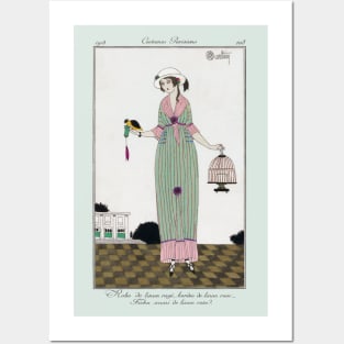 Journal des Dames et des Modes, linen dress Posters and Art